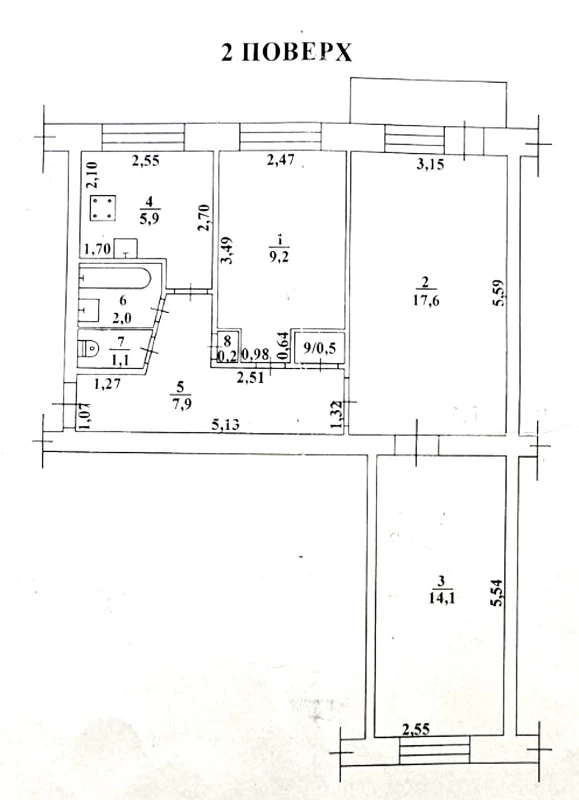 Квартира 3-кімн. продаж Одеса, Хаджибейский (Малиновский) – 41 м², Одеса — 3/13