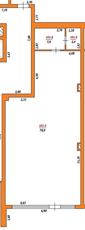 Комерційна нерухомість – 85 м², Поляна — 8/8