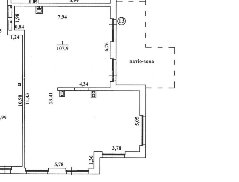 Комерційна нерухомість – 107.9 м², Одеса — 10/10