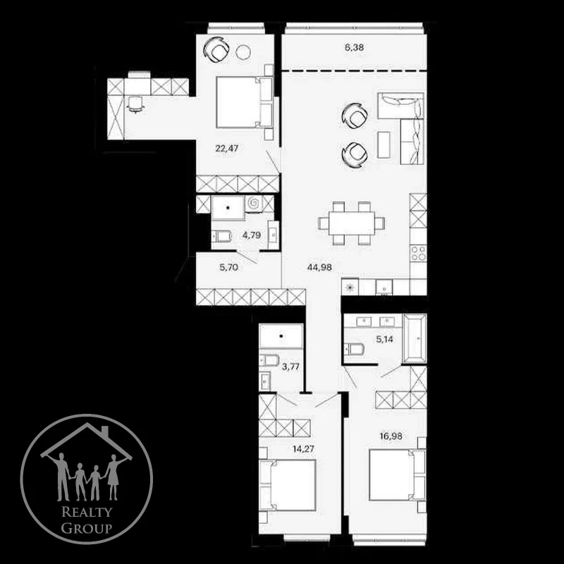 Квартира 3-кімн. продаж Львів, Лычаковский – 73 м², Львів — 2/8