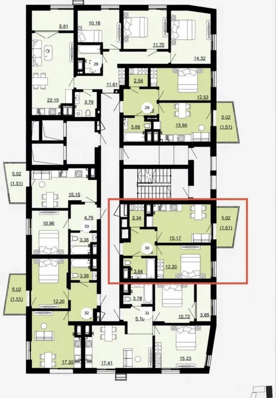 Квартира 1-кімн. продаж Львів, Шевченковский – 25 м², Львов — 3/8