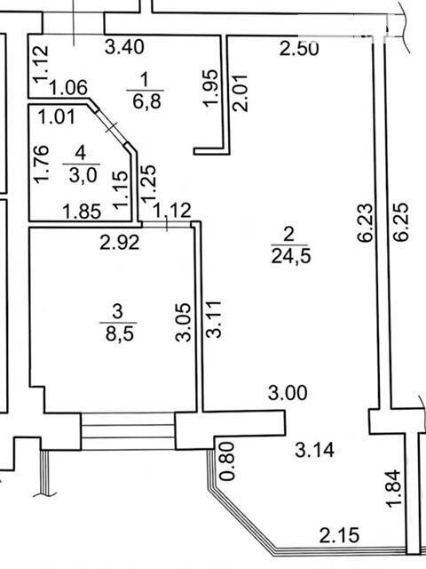 Квартира 1-кімн. продаж Львів, Франковский – 43 м², Львів — 11/13