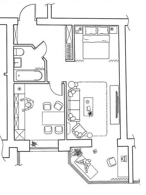 Квартира 1-кімн. продаж Львів, Франковский – 43 м², Львів — 12/13