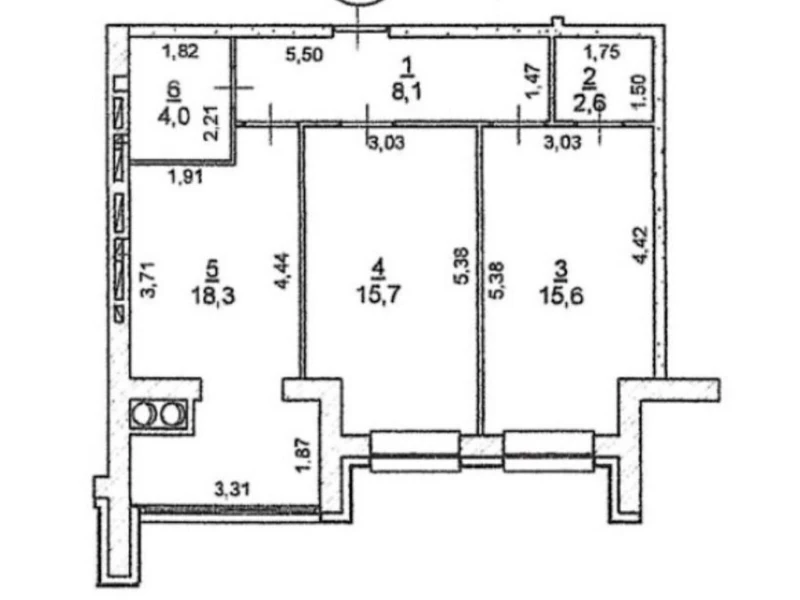Квартира 2-кімн. продаж Житомир, Центр – 31 м²