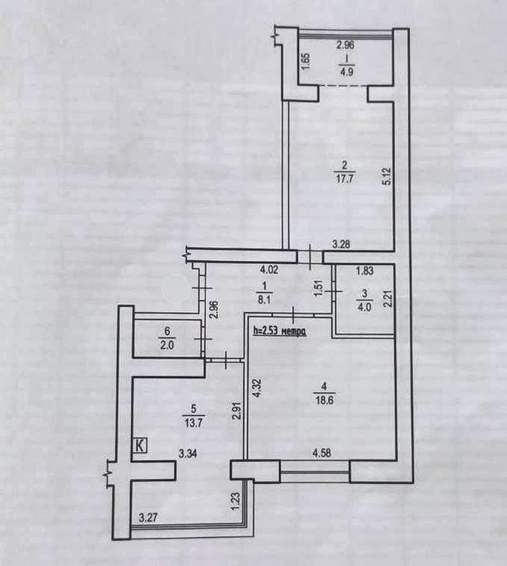 Квартира 2-кімн. продаж Суми, Заречный – 46.3 м², Суми — 10/10