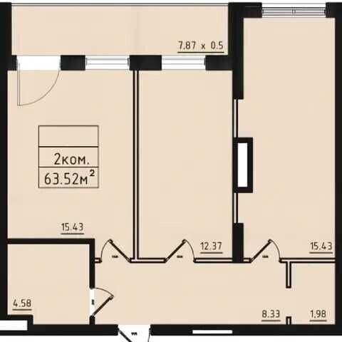 Квартира 2-кімн. продаж Одеса, Киевский – 62 м², Одеса — 7/7