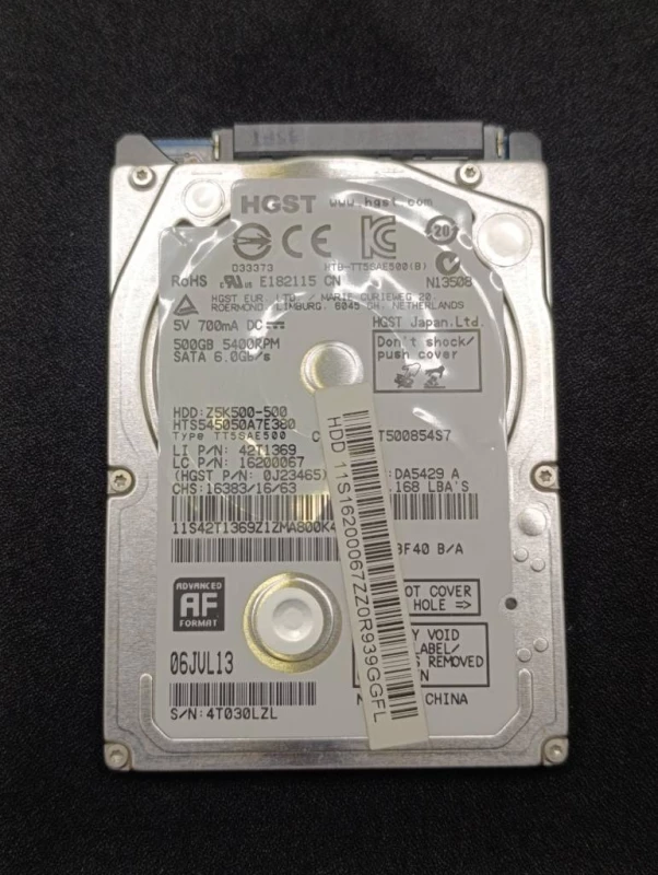HDD HGST Hitachi 500GB 2.5 SATA для ноутбука 5400RPM