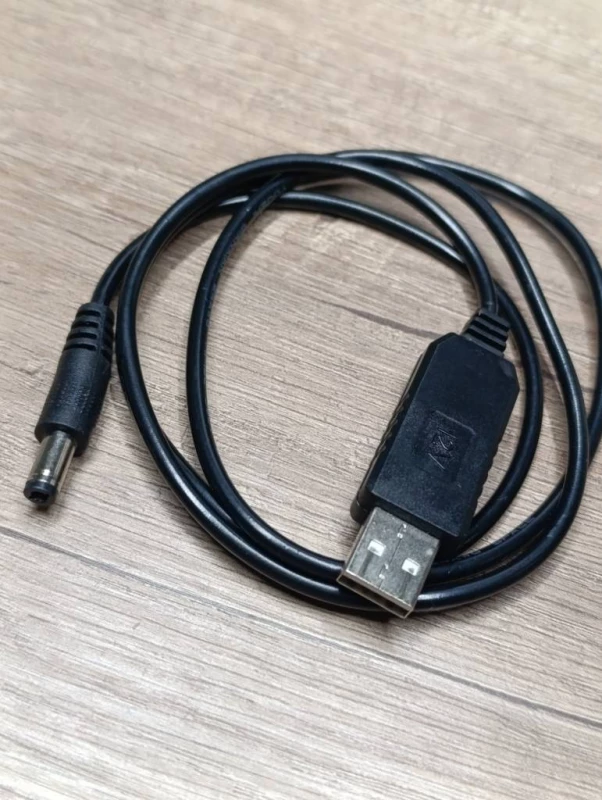 Кабель живлення роутера від павербанка USB → DC 12V