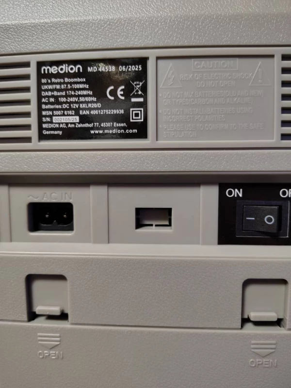 Продам MEDION Life® P66538  Retro Ghetto Blaster, абсолютно новий, Дніпро — 5/5