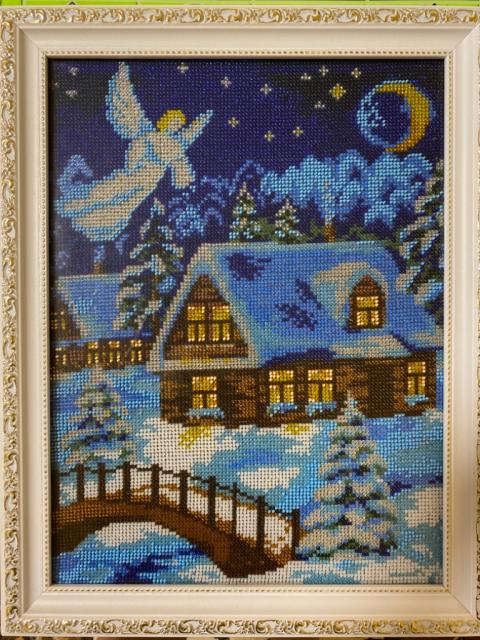 Картина бисером «Рождественская ночь»