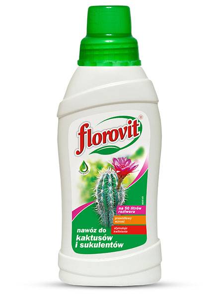 FLOROVIT добриво для кактусів та сукулентів 0,5 л. Флоровіт