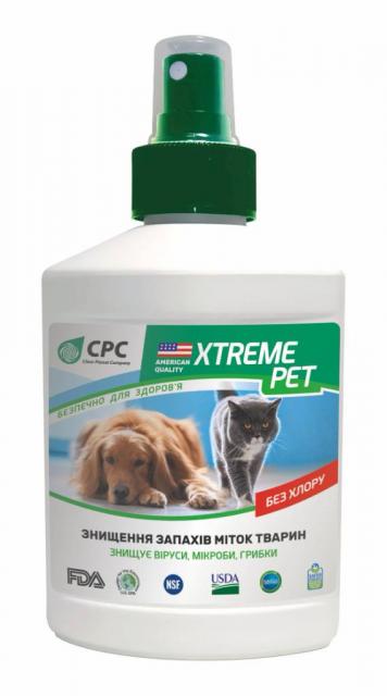 Xtreme PET. Знищення запахів міток тварин . 0,250 л.;0,5л.