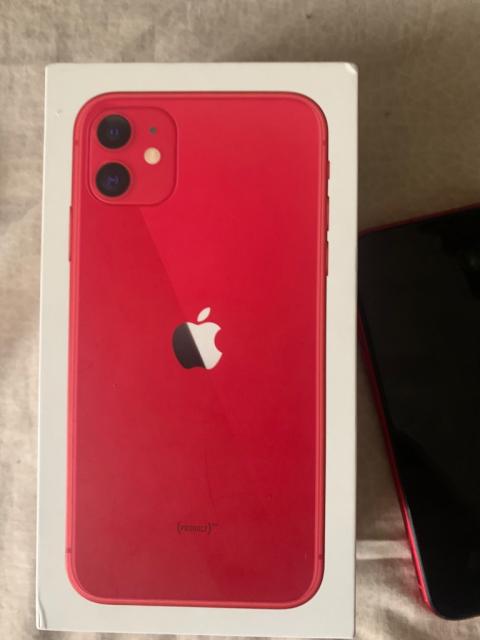 Продам айфон 11 красный, 64 гб.