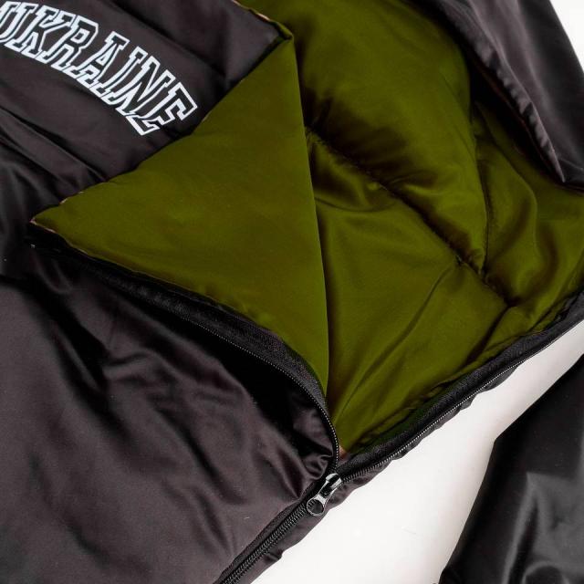Спальный мешок тактический теплый спальный с чехлом, туристический зимний. Цвет: черный