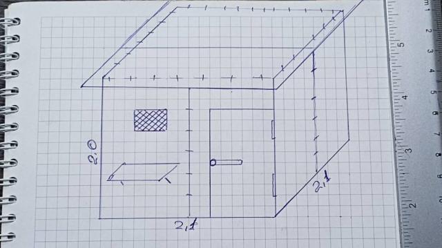 Продам разборной металлический домик 2.0x2,1х2,1