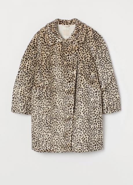 Продам стильне та вишукане пальто з екохутра під леопарда H&M