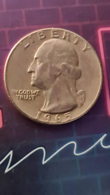 1965 Quarter Dollar George Washington Collector Coin Collector Coin Rare
