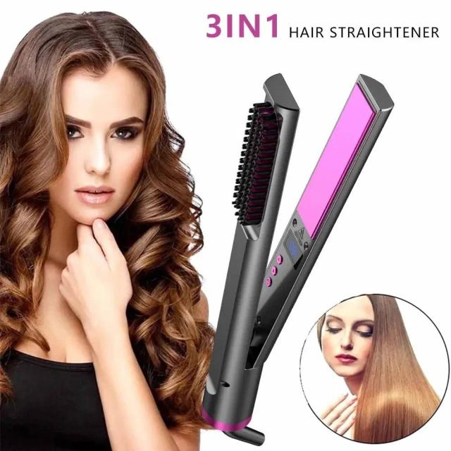 Гребінець випрямляч для волосся 3 в 1 Hair Straightener 3in1