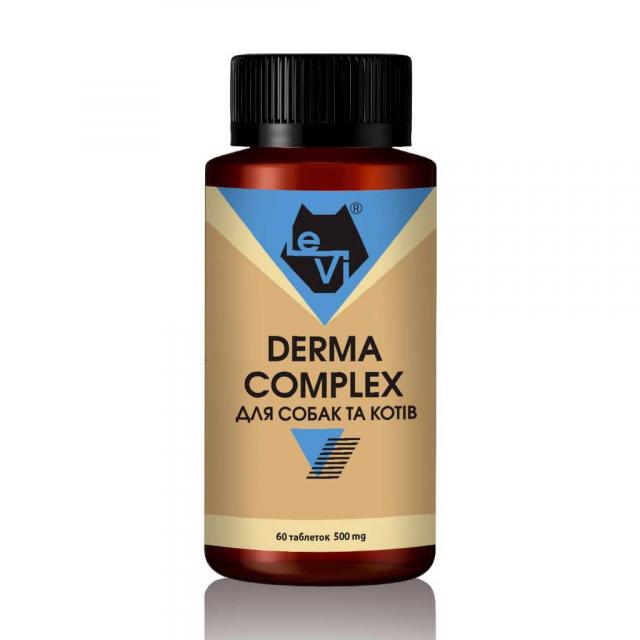 Дерма Комплекс для собак та котів LeVi 500 mg 60 таблеток
