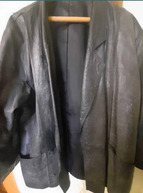 Куртка кожа черная