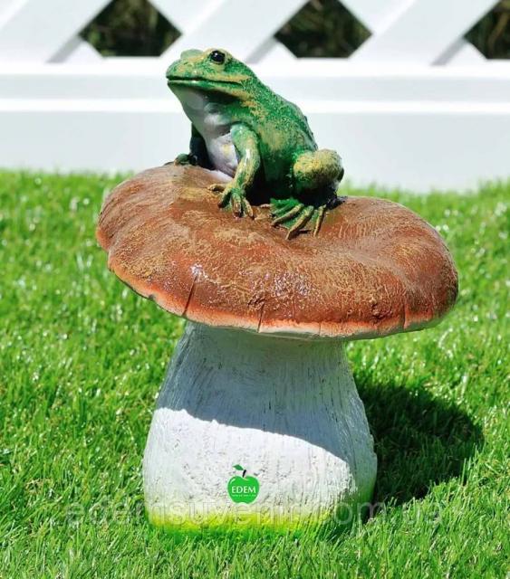 Садова фігурка Гриб с жабкою