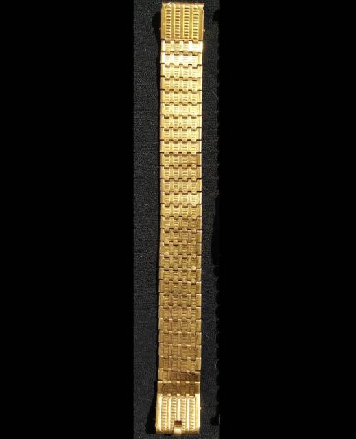 Браслет для часов, с золотым напылением Au, винтажный, производства СССР