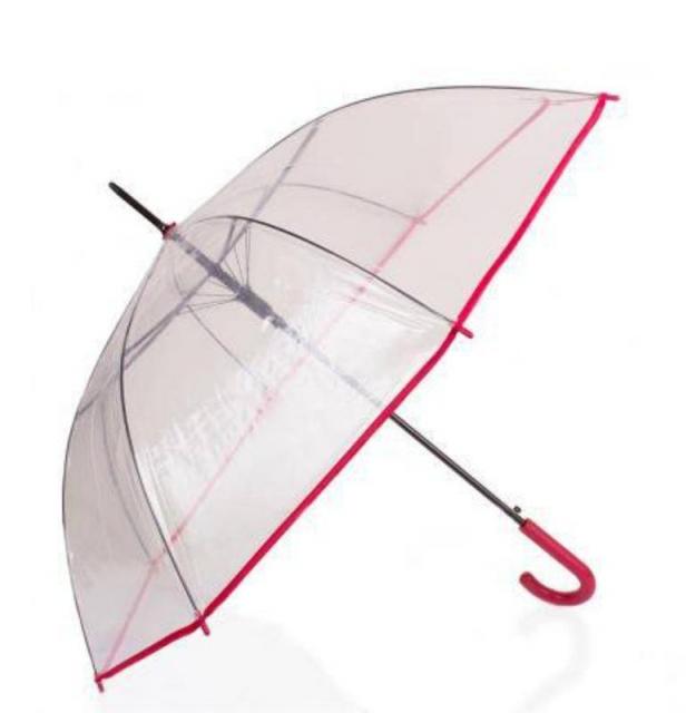 Прозрачный зонт трость Lantana, 8 спиць