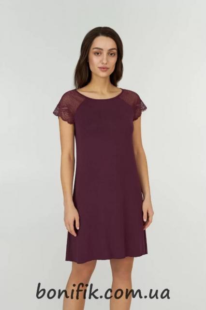 Женская бордовая ночная сорочка Cabernet (арт. LDM 108/00/02)