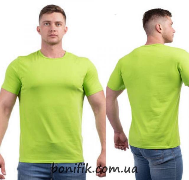 Салатневая мужская футболка (арт. Ф 950155)