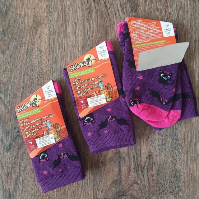 Носки фіолетові хелоувін