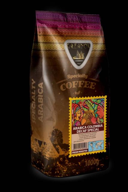 Кофе Арабика Колумбия без кофеина зерно 1кг