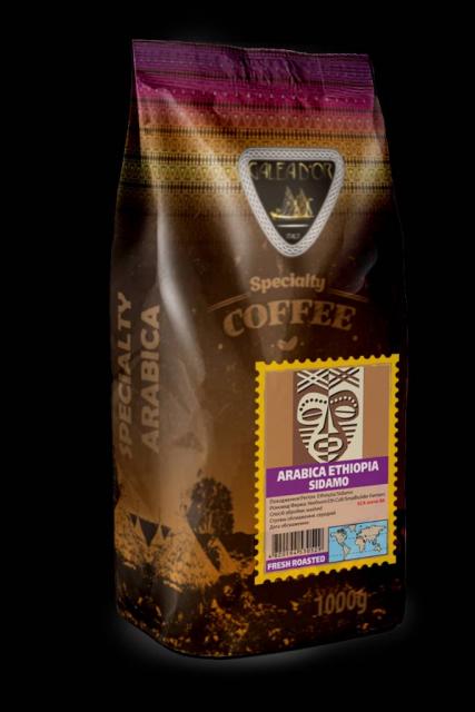 Кофе Арабика Эфиопия Сидамо зерно 1кг