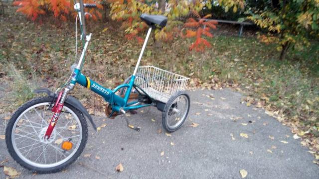 велосипед складной трехколесный BENNETO для взрослых и детей