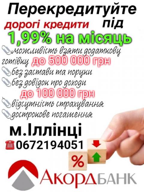 ✨️💥готівка або перекредитування ⭐️лише 1,99% на місяць⭐️, річних-0,01%❗️💥✨️