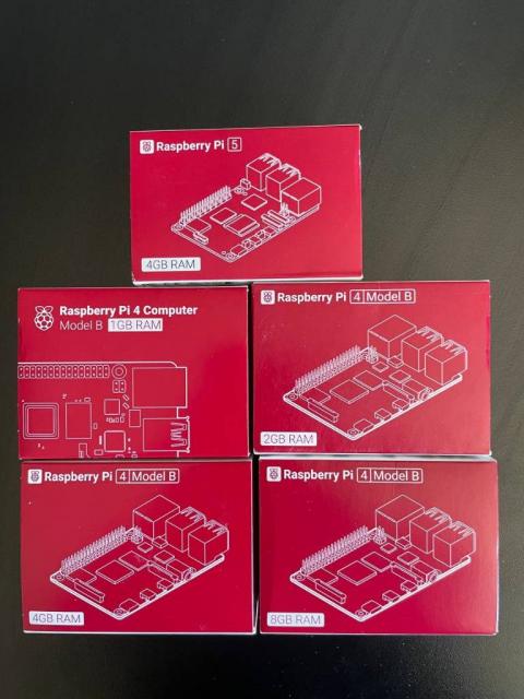 Raspberry 1,2,4,8gb model pi4/5