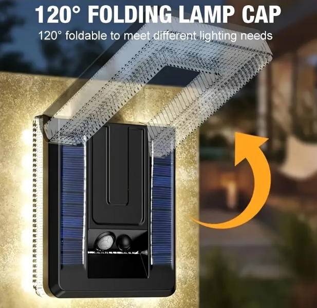 Набір з 2 сонячних LED ліхтарів з датчиком руху, Київ — 3/4