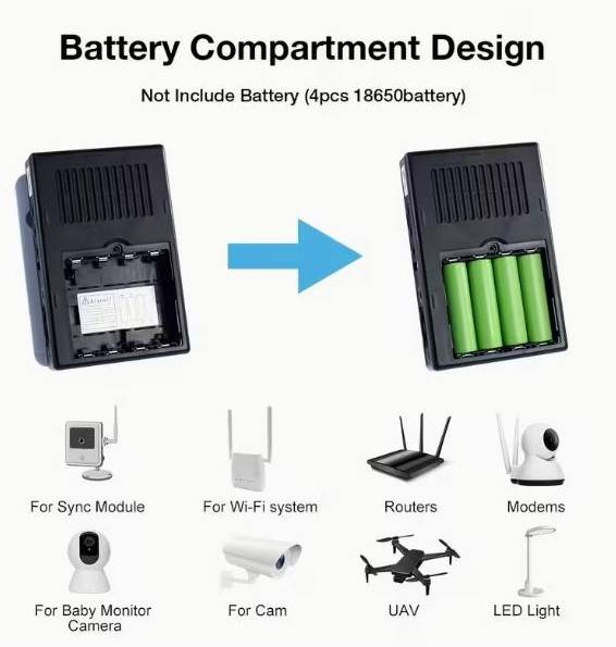 Mini DC UPS, універсальний блок безперебійного живлення з виходами 5V/9V/12V (8 годин роботи роутера), Київ — 4/4