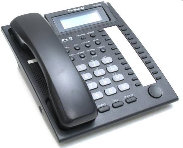 Panasonic KX-T7735UA-B Black, системний телефон, Київ — 4/4