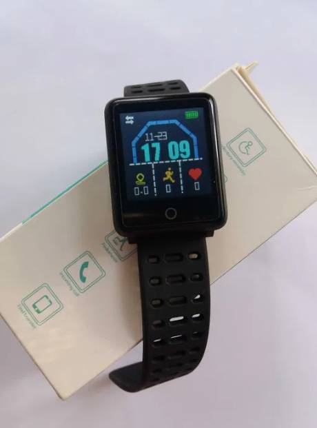 Смарт годинник (фітнес браслет UWatch F3 Black), Миргород — 2/4