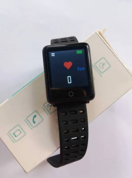 Смарт годинник (фітнес браслет UWatch F3 Black), Миргород — 3/4