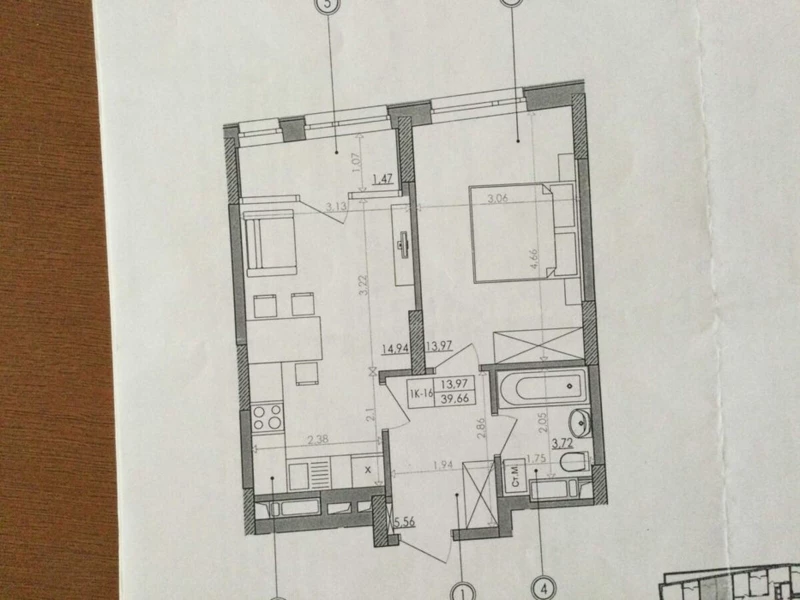Квартира 1-кімн. продаж Київ, Голосеевский – 18 м², Київ — 4/4