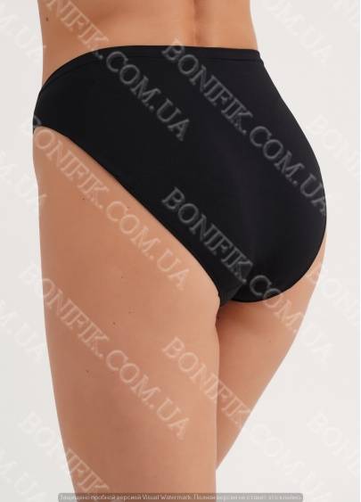 Женские трусы слип бесшовные черные Hi-Leg Briefs, Кривий Ріг — 4/4