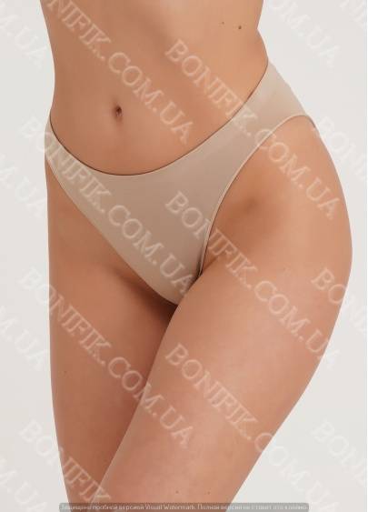 Женские бесшовные бежевые трусы Hi-Leg Briefs, Кривий Ріг — 2/3