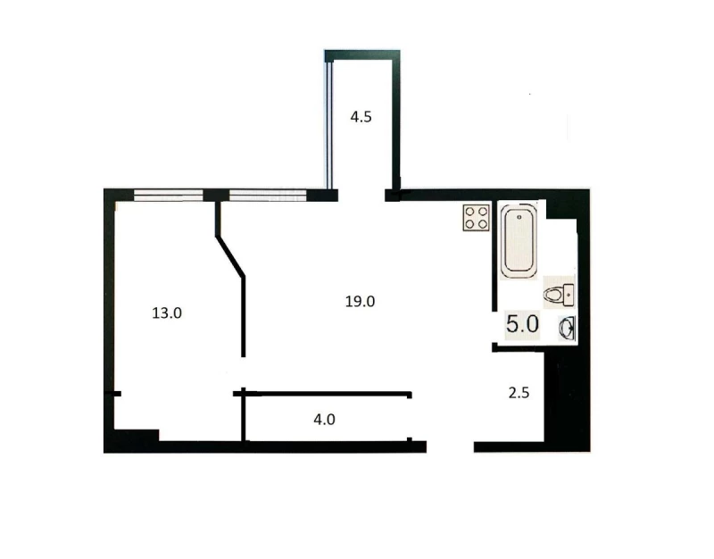 Квартира 1-кімн. продаж Київ, Шевченковский – 48 м², Київ — 2/14