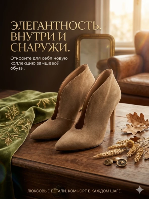 Продам замшевые женские туфли, Днепр — 1/3