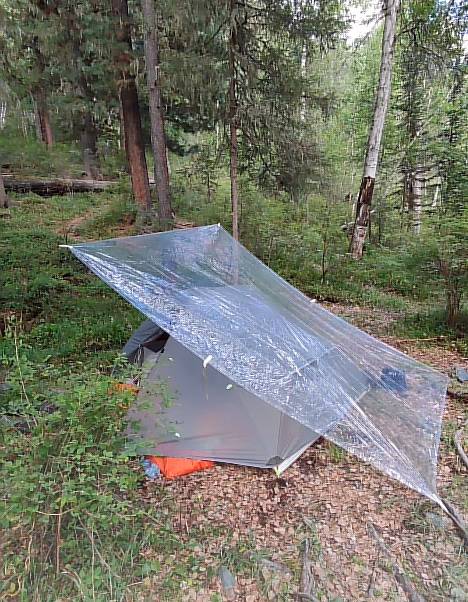 Поликро (Polycro) 3х2м - ультралегкий тент, футпринт, пончо, защита экипировки, Охтирка — 3/12