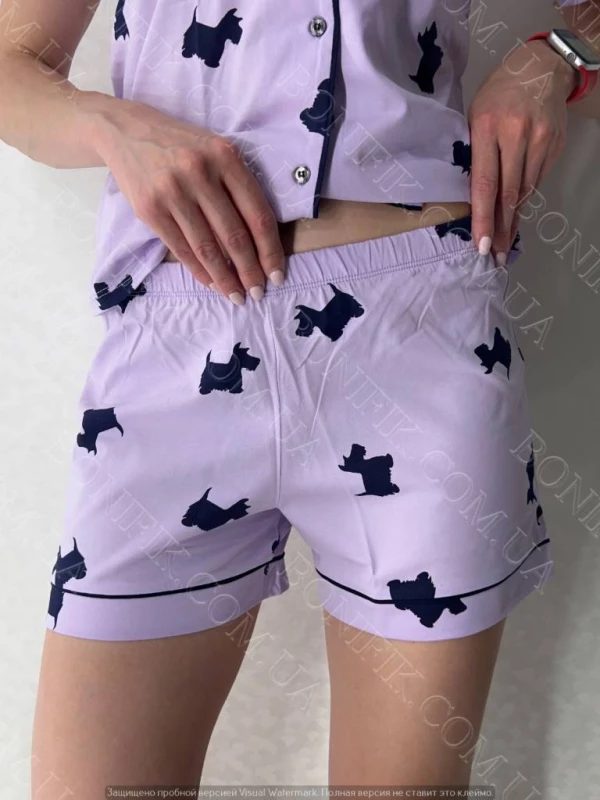 Женская лавандовая пижама Lavender Puppies (12062) (арт. 1694), Кривий Ріг — 3/5