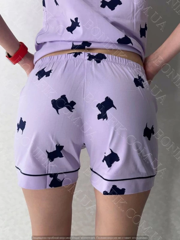 Женская лавандовая пижама Lavender Puppies (12062) (арт. 1694), Кривий Ріг — 4/5