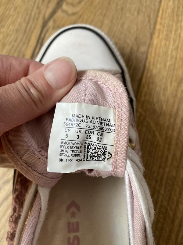 Розовые женские кеды конверсы Converse, Сумы — 3/4