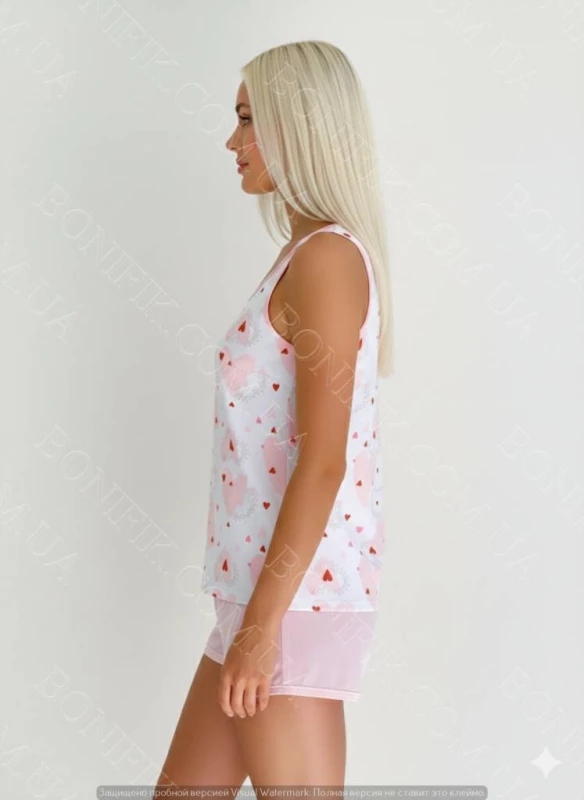 Женская пижама с майкой и шортами Sweet Love (арт. LPK 4570/13/01), Кривий Ріг — 4/6